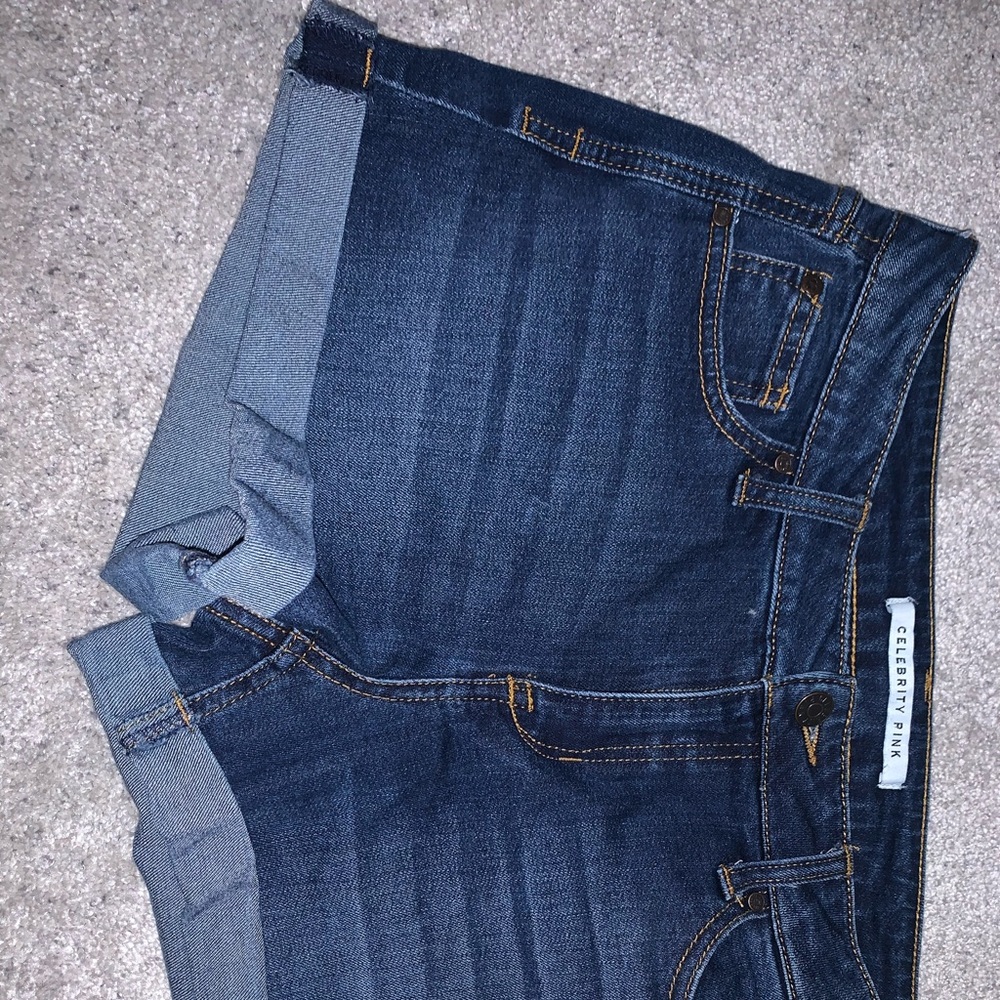 Celebrity Pink Denim Cuffed Rolled Jeans